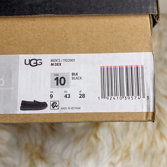 UGG Australia DEX Slippers Black 1103901  Suede Slippers Loafer - Picture 11 of 14